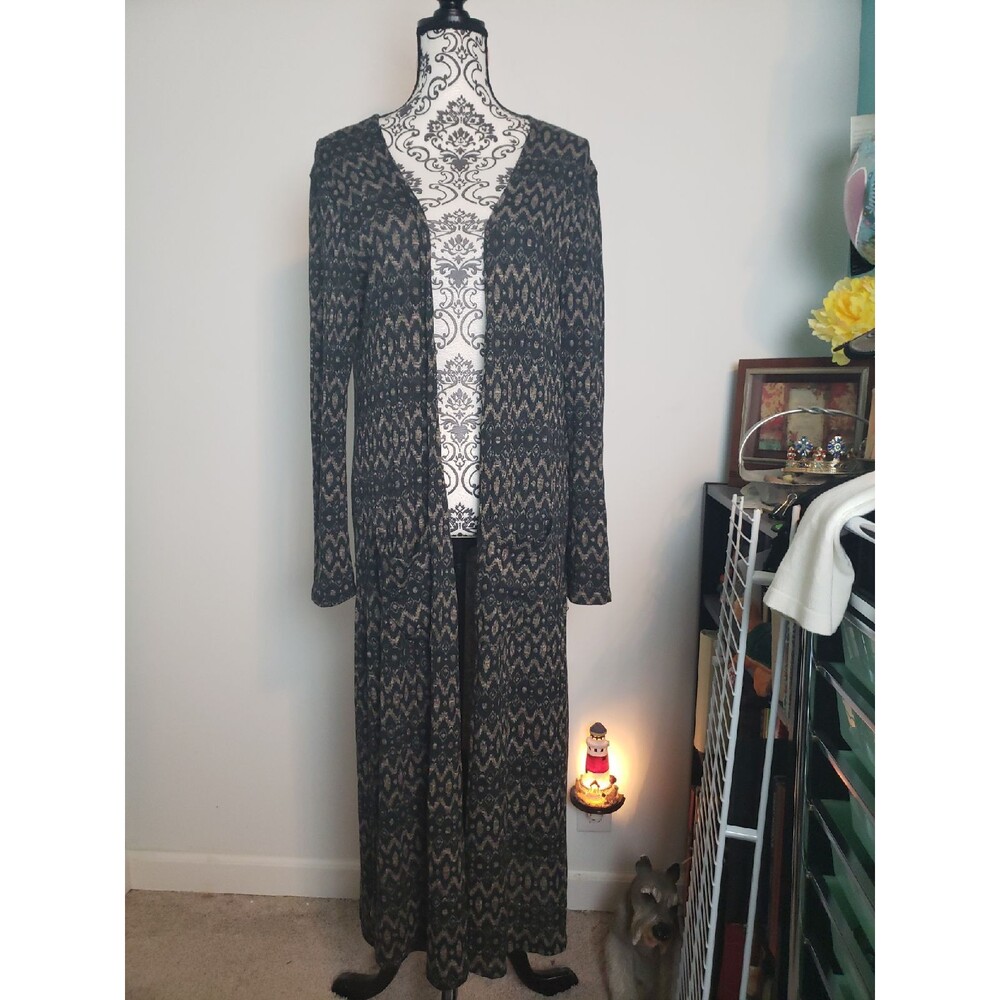 Sapphire O duster cardigan L